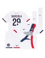 Paris Saint-Germain Bradley Barcola #29 Venkovní dres pro děti 2024-25 Krátký Rukáv (+ trenýrky)